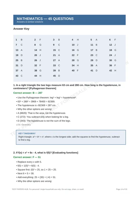 Solutions preview