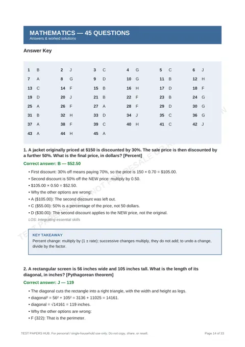Solutions preview