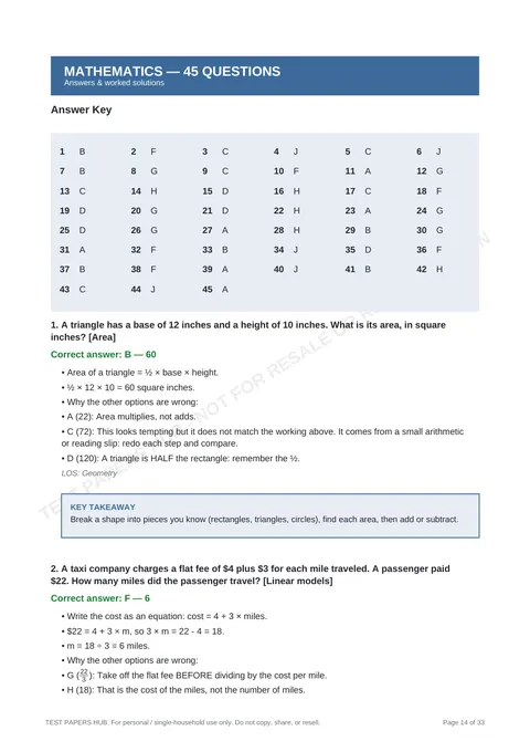 Solutions preview