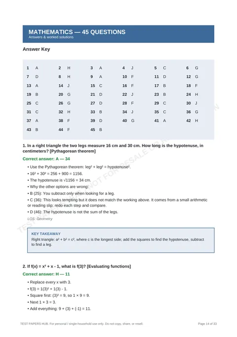 Solutions preview