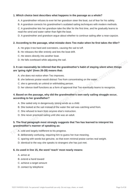 Questions preview