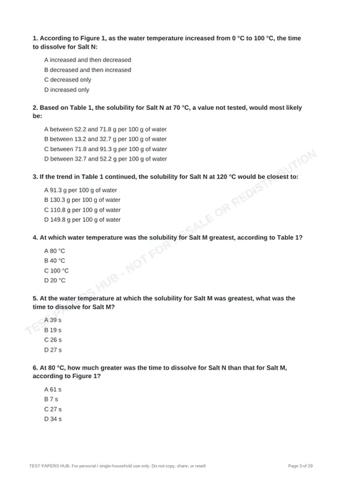 Questions preview