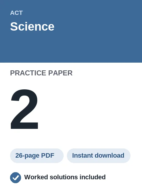 ACT Science Practice Paper 2