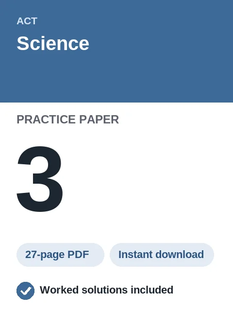ACT Science Practice Paper 3