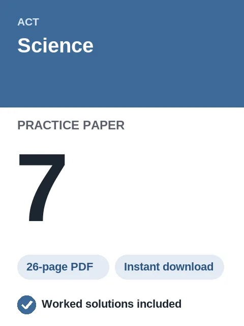 ACT Science Practice Paper 7