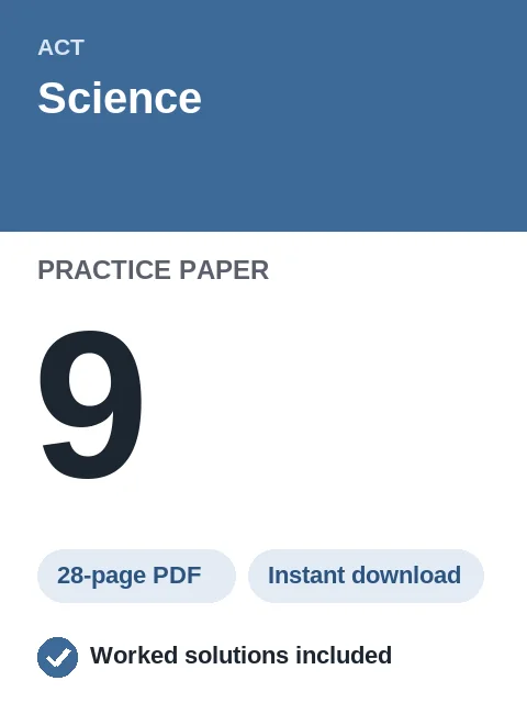 ACT Science Practice Paper 9