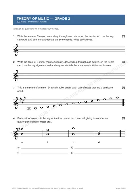 Questions preview