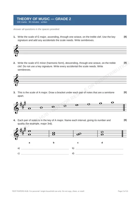Questions preview