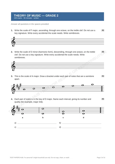 Questions preview