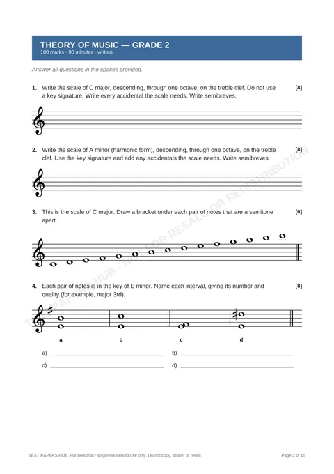 Questions preview