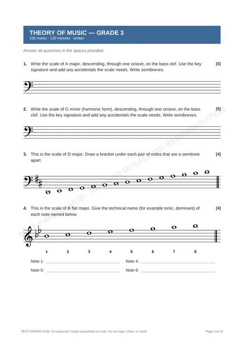 Questions preview