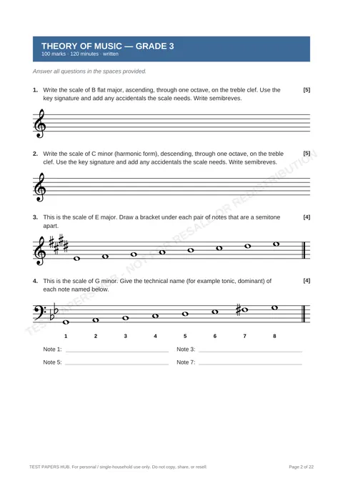 Questions preview