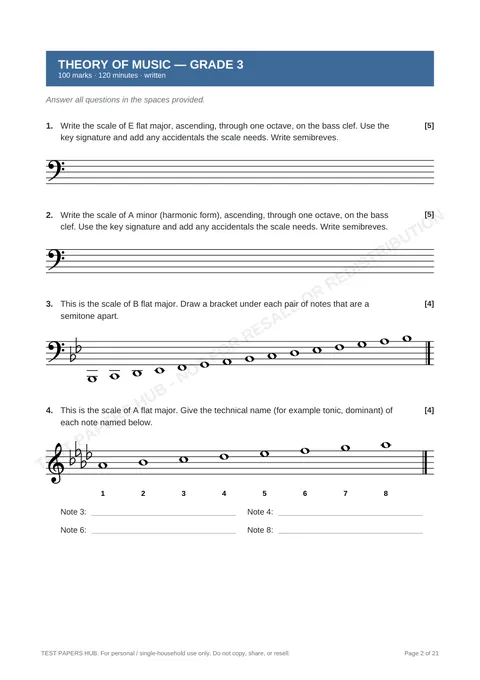 Questions preview