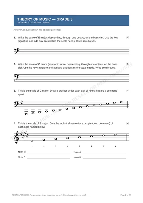Questions preview