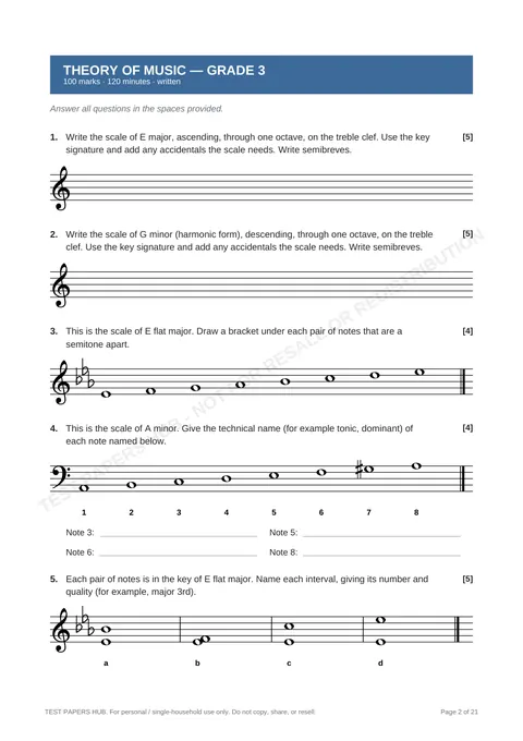 Questions preview