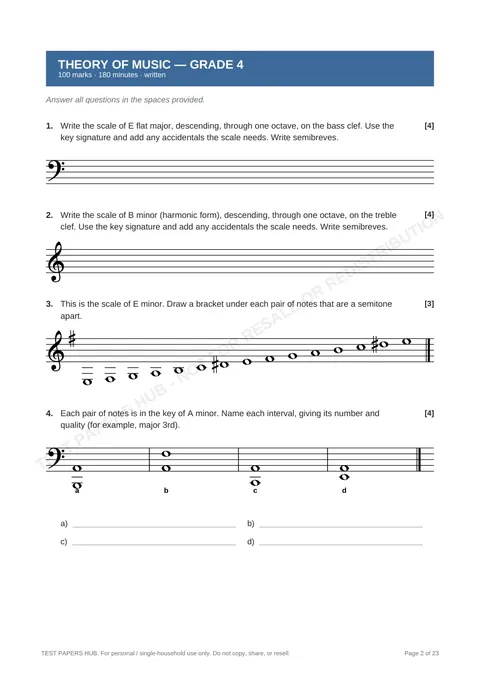 Questions preview