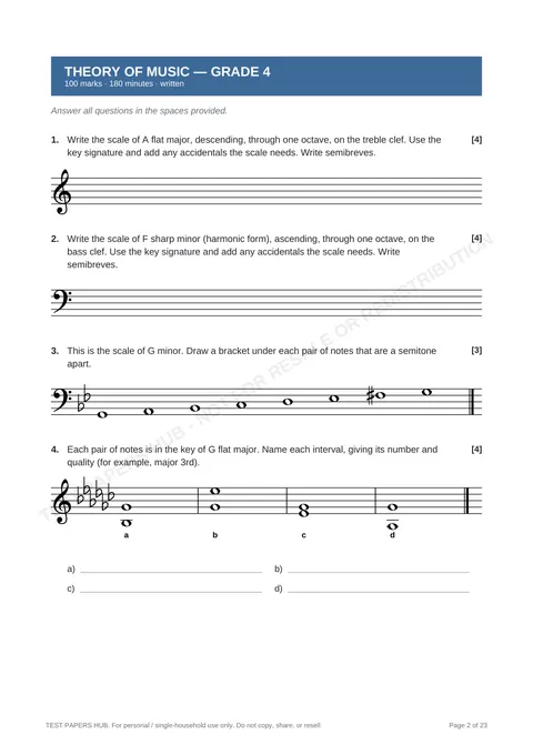 Questions preview