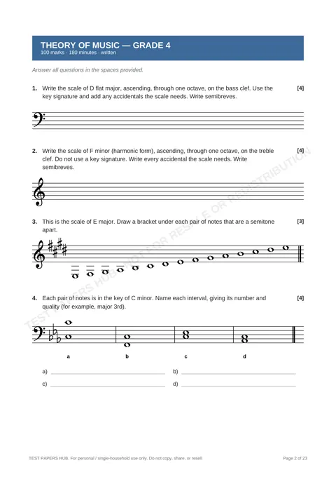 Questions preview