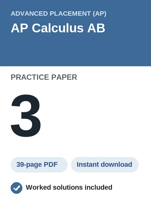 AP Calculus AB Practice Paper 3