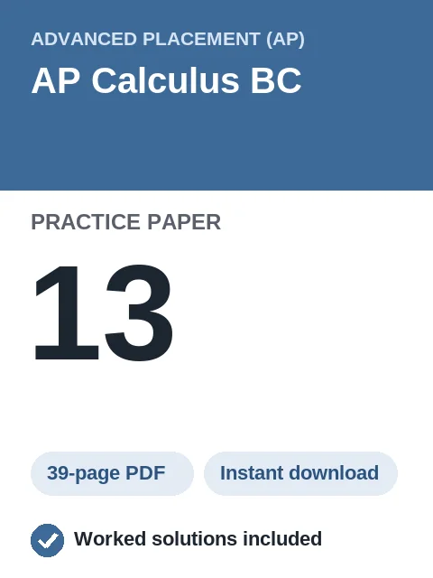 AP Calculus BC Practice Paper 13