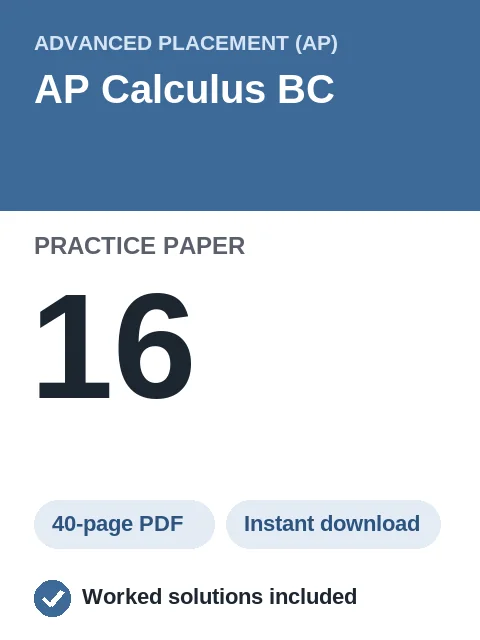 AP Calculus BC Practice Paper 16