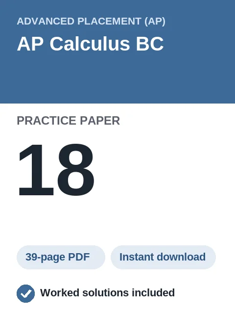 AP Calculus BC Practice Paper 18