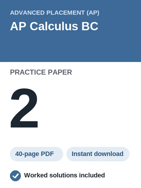 AP Calculus BC Practice Paper 2