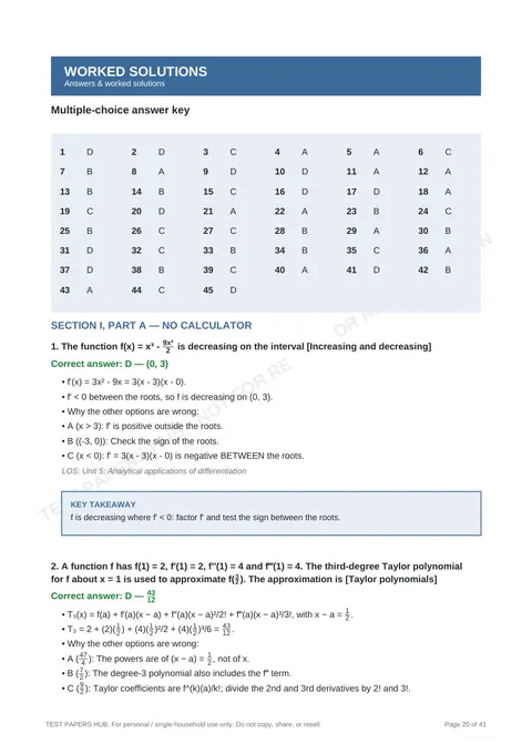 Solutions preview