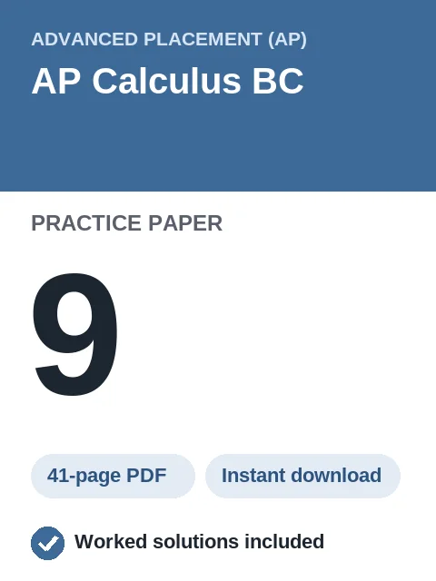 AP Calculus BC Practice Paper 9