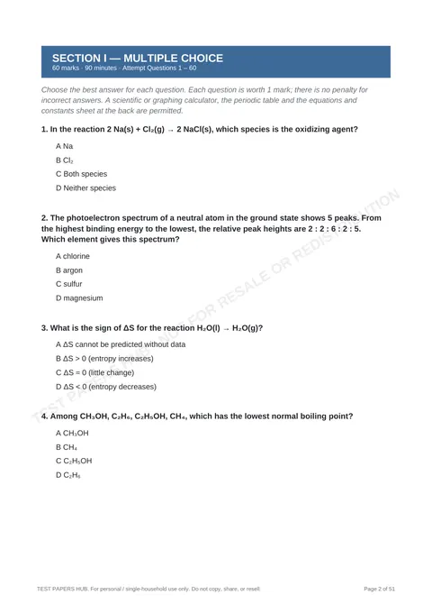Questions preview