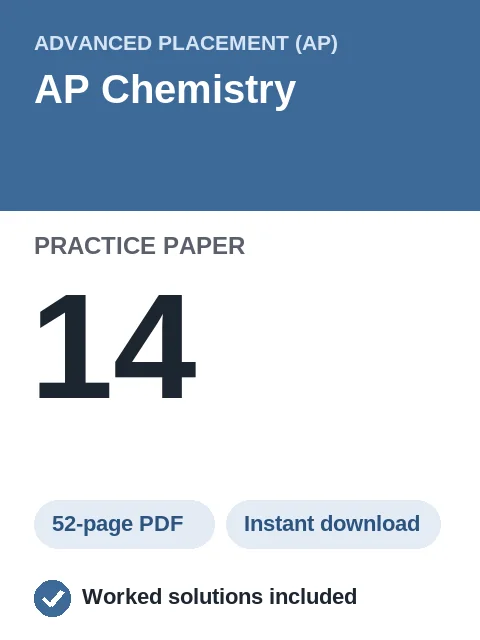 AP Chemistry Practice Paper 14