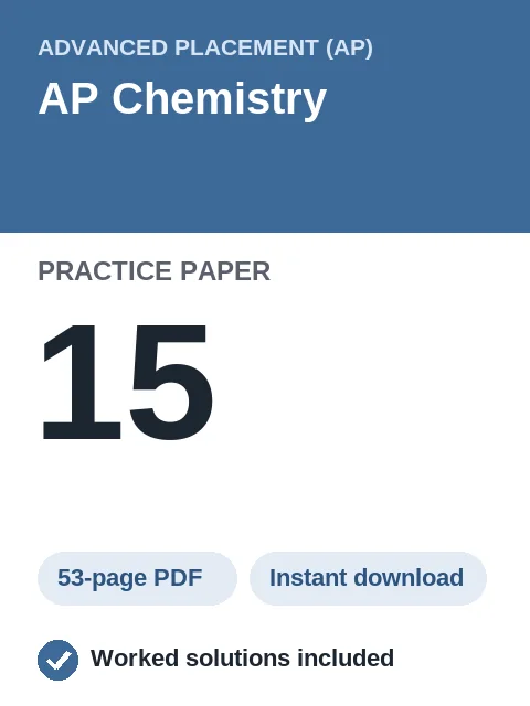 AP Chemistry Practice Paper 15