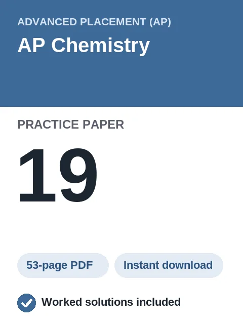 AP Chemistry Practice Paper 19