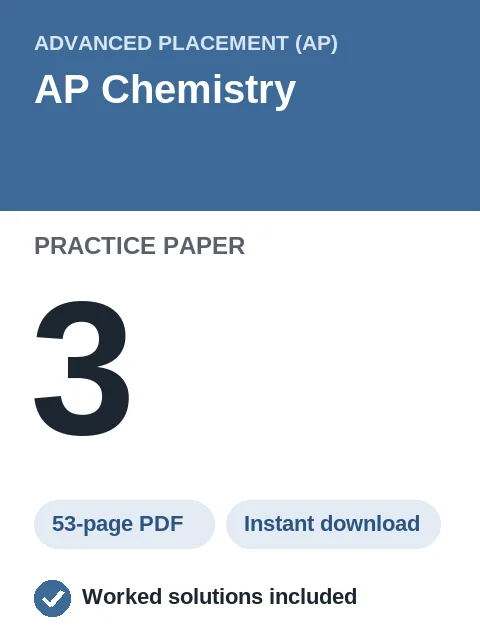 AP Chemistry Practice Paper 3