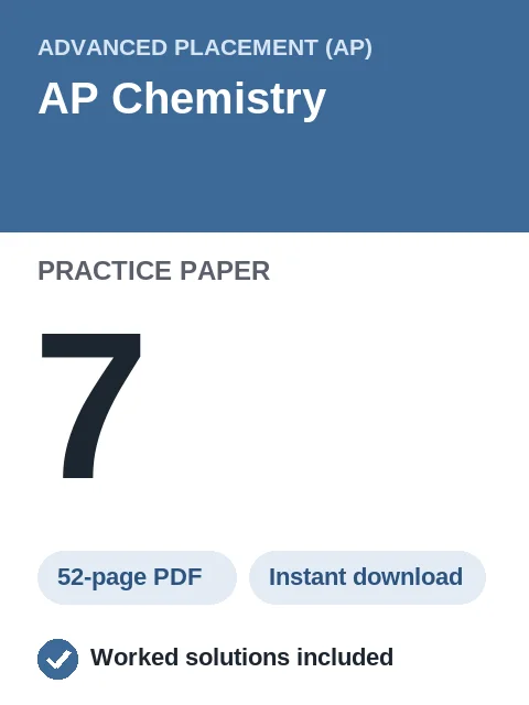 AP Chemistry Practice Paper 7