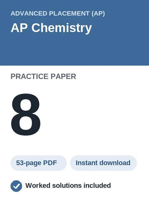 AP Chemistry Practice Paper 8