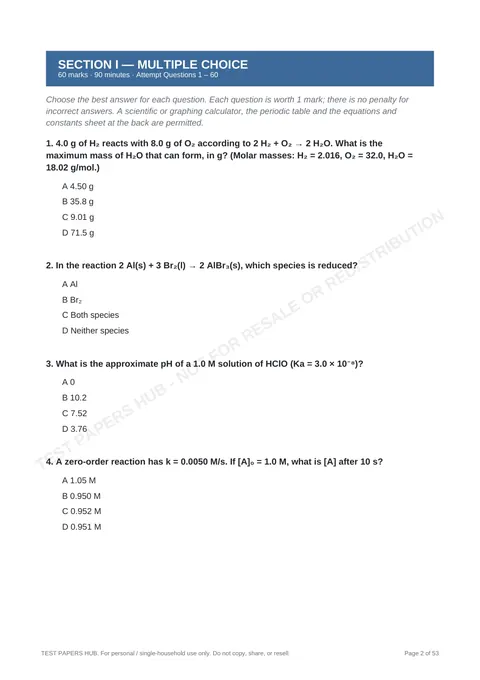 Questions preview