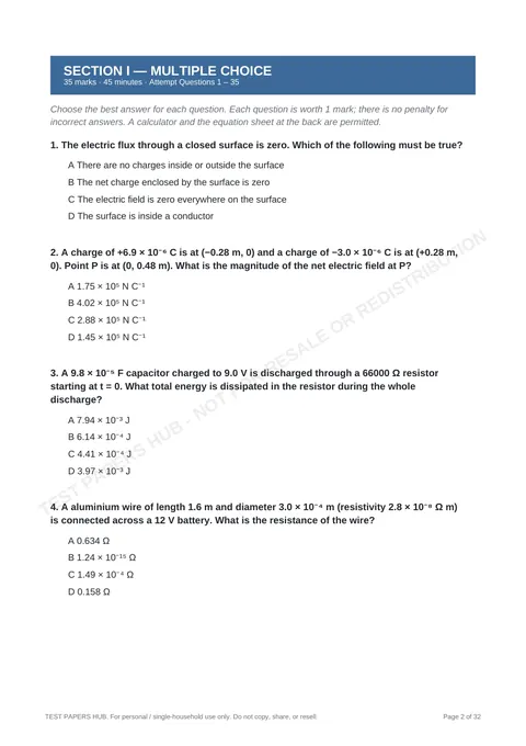 Questions preview