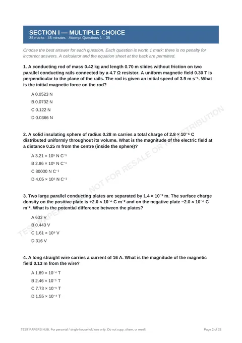 Questions preview