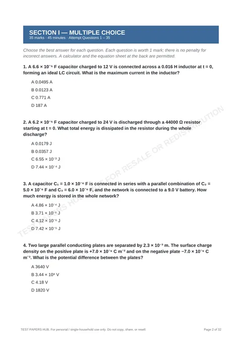 Questions preview