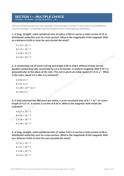 Questions preview