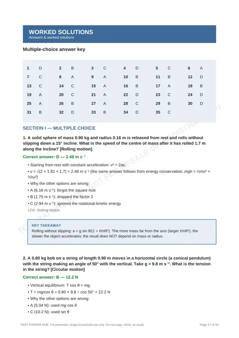 Solutions preview