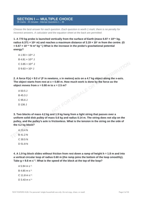 Questions preview