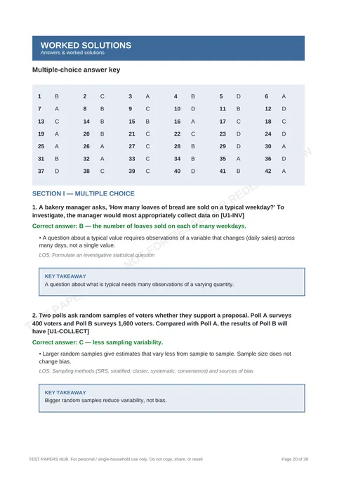 Solutions preview
