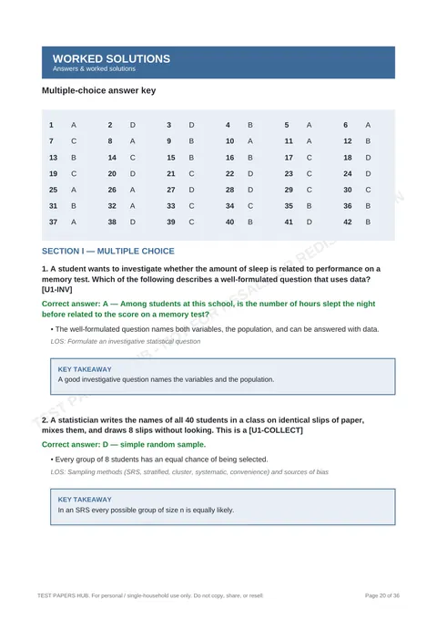 Solutions preview
