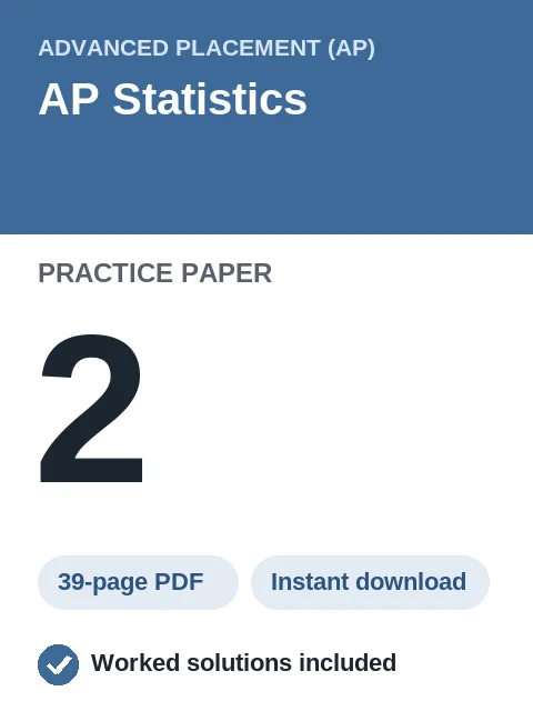 AP Statistics Practice Paper 2