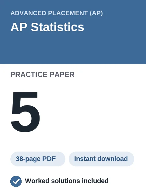 AP Statistics Practice Paper 5