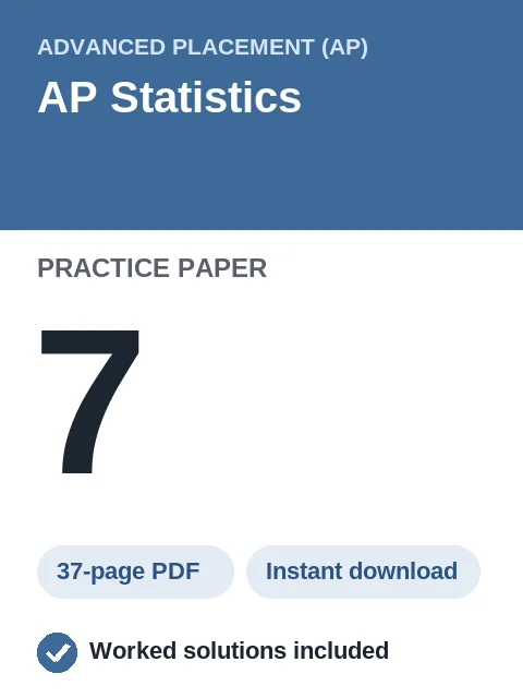 AP Statistics Practice Paper 7