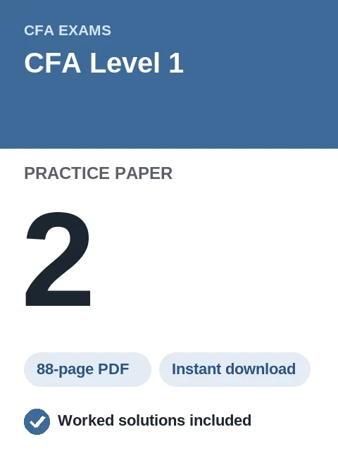 CFA Level 1 Practice Paper 2