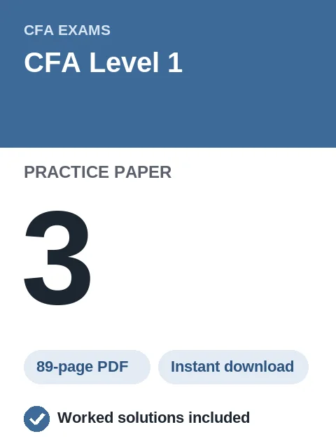CFA Level 1 Practice Paper 3